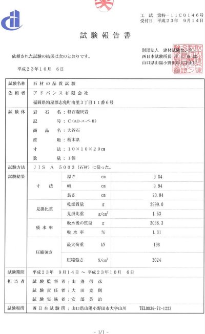 画像1: 軟石用保護剤　ＡＤ－スーパーII（砂岩・十和田・大谷石・溶岩・琉球石灰岩用　浸透性吸水防止剤）